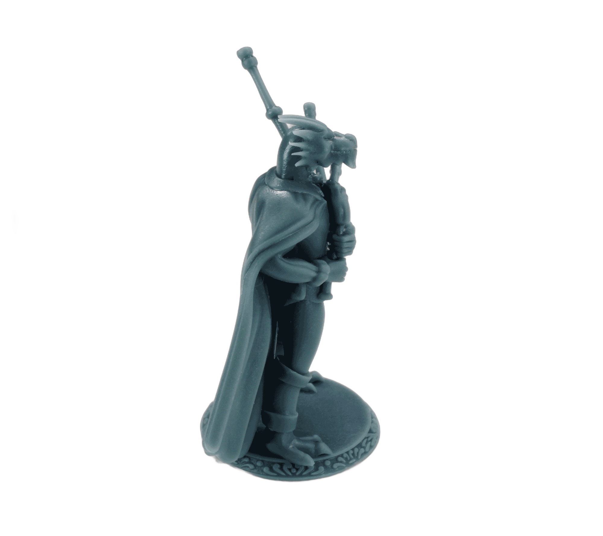 Male Dragonborn Bard Bagpipe miniature for RPG, D&D, Warhammer 40K ...