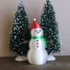 Snowman Santa Hat-Green