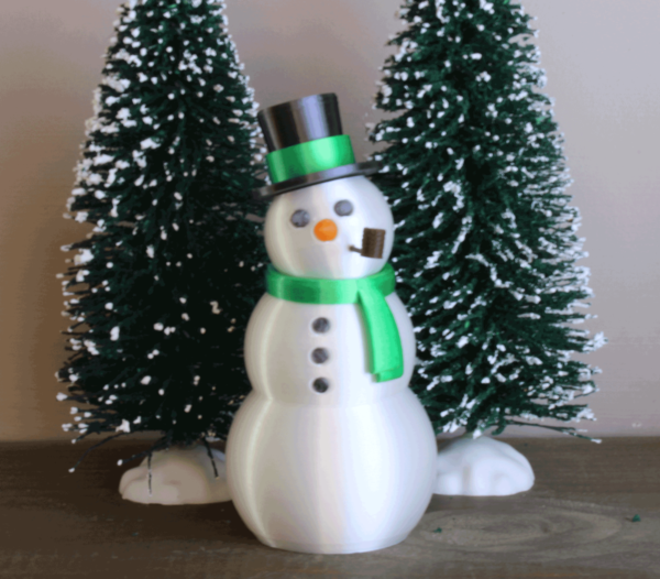 Snowman Top Hat-Green